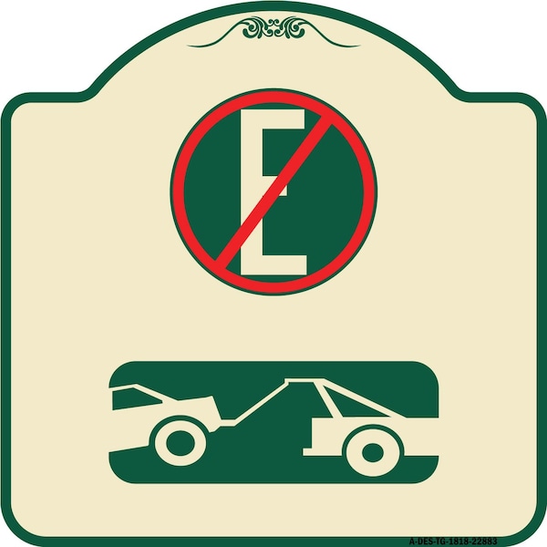 Signmission Spanish Parking Control No Estacionar Heavy-Gauge Aluminum Architectural Sign, 18" H, TG-1818-22883 A-DES-TG-1818-22883 - main